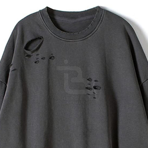 Nouveau design, prix raisonnable, service OEM, sweat-shirts décontractés pour hommes, vêtements décontractés respirants, sweat-shirts déchirés pour hommes - Product Image 3