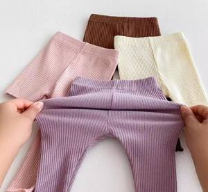 Spring/Autumn <b>Thin</b>-Knit Vintage Children's <b>Tights</b> Simple Cotton Leggings Non-Restrictive Design Girls' Base Layer Eco-Friendly - Product Image 4