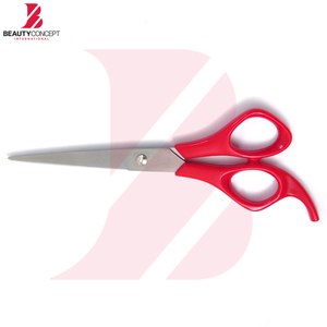 Tijeras de Barbero de Acero Inoxidable de la Más Alta Calidad con Cómodo Agarre de Plástico Rojo, Herramientas Profesionales para Cortar el Cabello en Salón - Product Image 2