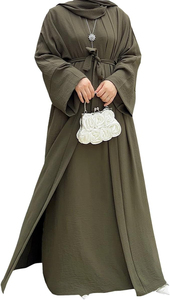 Fabricant OEM d'Abayas – Conception Personnalisée de Vêtements Modestes en Soie Mousseline 100% Longueur Cheville pour Marques à Marque Blanche – Vente en Gros - Product Image 5