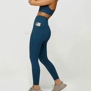 Conjunto de Yoga de 2 Piezas sin Costuras, Transpirable, de Alta Calidad, Cintura Elástica, Ropa Deportiva para Mujer - Product Image 3