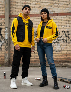 Sweats à capuche oversize streetwear de haute qualité en coton French Terry 500 GSM avec broderie effet vieilli – Fabricant leader de sweats à capuche zippés - Product Image 3