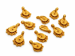 จี้รูปหยดน้ำชุบทองสำหรับทำเครื่องประดับ รุ่น MWB-2051 แพ็คใหญ่ MWB CRAFTING - Product Image 3