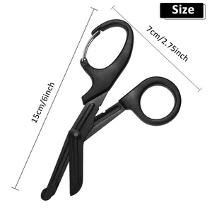 Green Handle Stainless Steel Manual Nursing Trauma Cutting <b>Tool</b> EMT Medical Shears Top Rated First Responder Scissors - Product Image 3