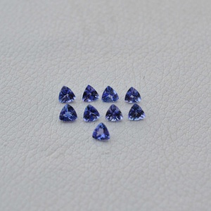 3mm Natural Blue Tanzanite Faceted Trillion Cut Handcrafted Loose Gemstones for New Trending Jewelry Arriving Fermer Price - Product Image 2