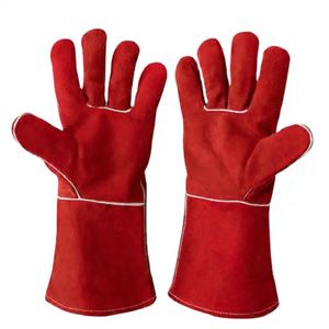 Guantes de Seguridad de Cuero Vacuno de Primera Calidad, Resistentes al Calor y de Alta Resistencia para Uso Industrial en Soldadura - Product Image 5