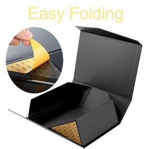 Custom Logo Magnetic Matte Black Foldable Rigid <b>Gift</b> <b>Box</b> with Ribbon Luxury Packaging for <b>Wedding</b> and Bridesmaid <b>Gifts</b> - Product Image 4