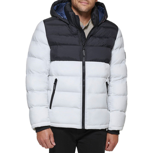Custom Made Embroidery Logo Puffer Jacket Custom <b>Warm</b> Thick Outdoor Winter Coat Quilted Padded Bubble Men's Jackets - Product Image 4