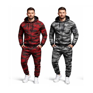 Nuevo Conjunto Deportivo para Hombre, Talla Grande, Transpirable, con Estampado de Camuflaje por Transferencia Térmica, de Primera Calidad - Product Image 6