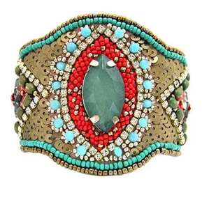 Bracelet manchette épais en résine colorée effet écaille de tortue pour femme - Product Image 6