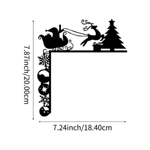 Adesivi Murali Natalizi Rimovibili CIFbuy a Forma di Slitta, Decorazioni per la Casa per le Feste, Adesivi per TikTok e Servizio di Ritiro Temu - Product Image 6