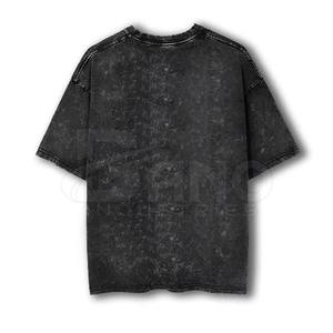 T-shirt personnalisé en coton 100% avec effet délavé, haute qualité, respirant, service OEM, prix de gros - Product Image 1