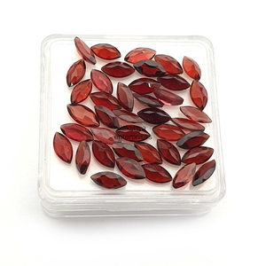 Lote de Gemas Sueltas de Granate Rojo Natural, Corte Marquesa, 4.5MM-9MM, Calibradas, Granate de Mozambique para Fabricación de Joyas, Venta al Por Mayor - Product Image 5