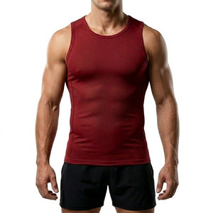 Customize <b>men</b> sleeveless t shirt 100% polyester <b>singlet</b> blank Plain Screen Print 2026 custom made tanktop wholesale price Vest - Product Image 3