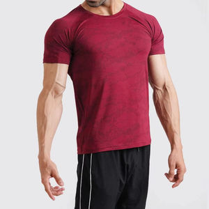 T-shirt de sport tricoté pour homme - Respirant, coupe ajustée, design personnalisé, prix d'usine en gros - Product Image 3