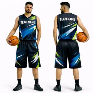 Uniforme de Baloncesto Personalizado de Alta Calidad, Uniforme sin Mangas Transpirable con Pantalones Cortos para Sublimación, Alta Visibilidad en la Cancha - Product Image 1