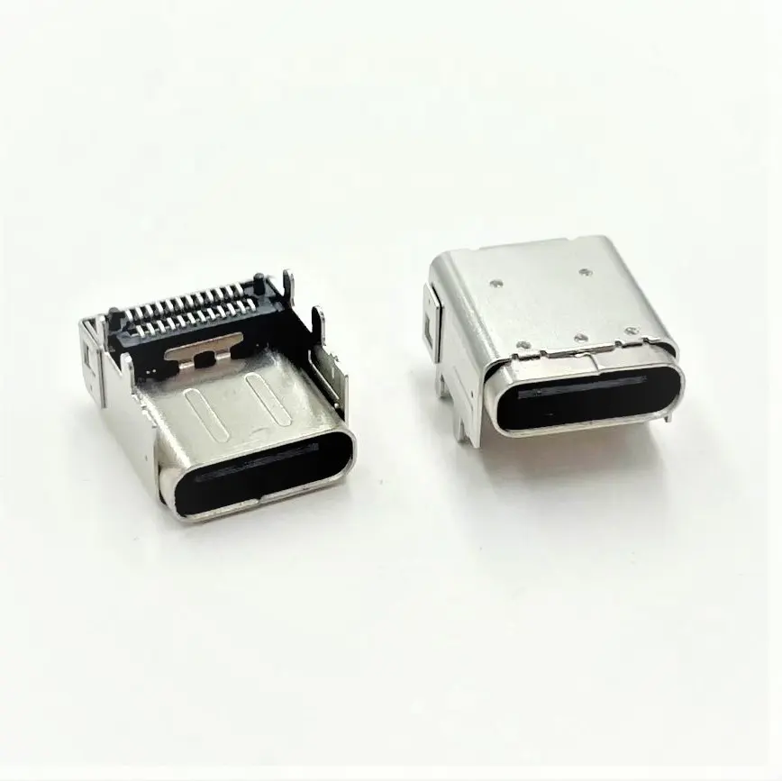 24Pin SMT Type C USB Charging Port Female Connector Module Replacement Compatible with Bluetooth Speaker Printing Board