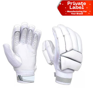 Guantes de bateo de críquet con protección reforzada para los dedos, guantes de bateo de alto impacto, guantes de bateo de críquet con palma de cuero completo de alta densidad - Product Image 1