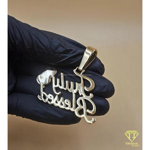 Custom Name Pendant Iced Out Moissanite Diamond Hip Hop Necklace Heart <b>Balloon</b> Luxury Jewelry Gift - Product Image 3