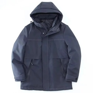 Veste de ski imperméable à capuche pour homme, color-block, Gore-Tex, fermeture éclair, bleu marine, polyester, vêtements d'extérieur - Product Image 1