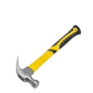 CROWNMAN Striking Hand Tool 8OZ/16OZ/20OZ American Type TPR Handle Carbon Steel Claw Hammer