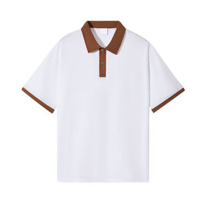 Collection été, polo pour homme, nouvelle mode, coton de haute qualité, manches courtes, avec logo personnalisé, polo de golf unisexe en vente - Product Image 3