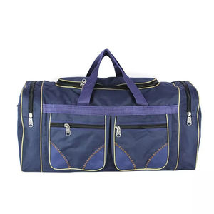 New Arrival 2026 Unisex Gym Duffel <b>Bag</b> 30-40L Nylon Zipper Closure Soft Handle Large Capacity Casual Solid <b>Navy</b> Blue Design - Product Image 1
