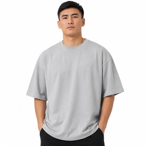 Camisetas Oversize para Hombre con Tela Suave, Ajuste Holgado, Sensación Transpirable, Flexibilidad, Comodidad y Calidad Confiable para Ropa Urbana - Product Image 1