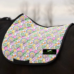 Almohadillas de montura para caballo de alta calidad con sublimación, excelente calidad, precio de mayoreo, comodidad para montar a caballo. - Product Image 1