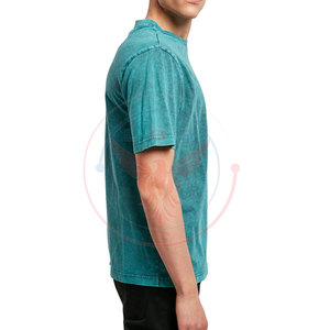 T-shirts pour hommes Street Wear, dernier design, effet délavé, 100% coton, couleur unie, grandes tailles, respirants, écologiques - Product Image 6