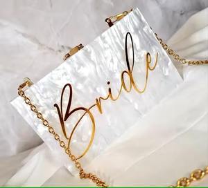 กระเป๋าคลัทช์อะคริลิคเรซิ่นดีไซน์เนอร์สำหรับผู้หญิง กระเป๋าถือใสสำหรับงานปาร์ตี้ยามเย็น กระเป๋าถือหรูหราสำหรับสุภาพสตรี - Product Image 6