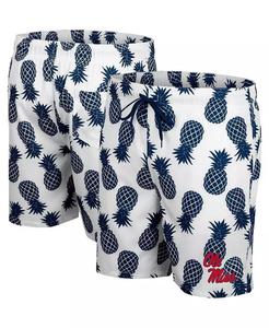 Pantaloncini da bagno ananas bianchi, blu scuro Miss ribelli | Colosseo - Product Image 1