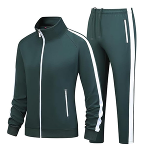 New Arrivals <b>Men's</b> Sweat Suits Tracksuit Plain Dyed with custom your brand High Quality Sport Tracksuit Set for <b>Men</b> - Product Image 1