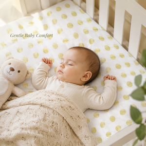 100% Organic Cotton Baby Crib Sheet | Fitted Knitted Plant Soft Breathable Custom <b>Bedding</b> OEM Wholesale India Supply Babies - Product Image 2