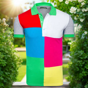 High Quality Men's <b>Button</b>-<b>Up</b> for Polo Shirts with Stand Collar <b>Short</b> <b>Sleeves</b> and Print Pattern Plain Blank Knitted T-Shirts Bulk - Product Image 6