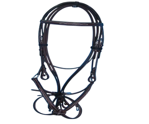 Bridon de cheval en cuir de haute qualité, anatomique, personnalisable, pour la course et l'équitation, ajustement confortable - Product Image 2