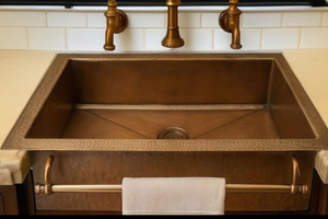 copper sink luxury bathroom fixture copper washbasin premium home solution copper <b>basin</b> high end interior product copper sink - Product Image 3