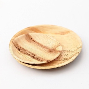 Assiettes en feuilles de palmier robustes et écologiques pour la restauration en gros, 10 pouces, formes rondes, vaisselle <span class=keywords><strong>biodégradable</strong></span> pour le dîner - Product Image 1