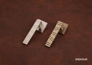 Manijas de Puerta Modernas de Aluminio, Juego de Herrajes Cuadrados para Interiores, para Muebles y Puertas, Estilo Minimalista de Alta Calidad - Product Image 3