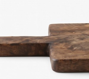 Planche à découper rectangulaire classique en bois avec poignée, en bois naturel brun, pour la cuisine - Product Image 6