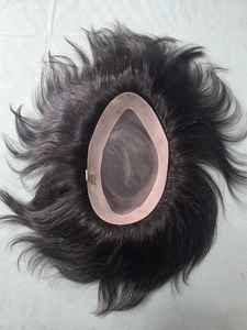 วิกผมคุณภาพสูง Remy Indian Water Wave ของ Taz Hair สำหรับผู้ชาย ระบบฐานโมโนนุ่ม ผลิตในบังกลาเทศ ทรงลอนลึกแบบหลวม - Product Image 2