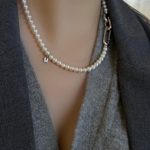 สร้อยคอมุกน้ำจืดธรรมชาติขนาด 5-6 มม. หรูหรา พร้อมแสงเงางาม ใกล้เคียงความสมบูรณ์แบบ มีตำหนิเพียงเล็กน้อย ดีไซน์เฉพาะตัว เข้ากับกระดูกไหปลาร้า - Product Image 4