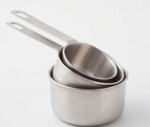 Juego de tazas medidoras de acero inoxidable de primera calidad, herramientas de cocina de metal para hornear y mediciones precisas - Product Image 4