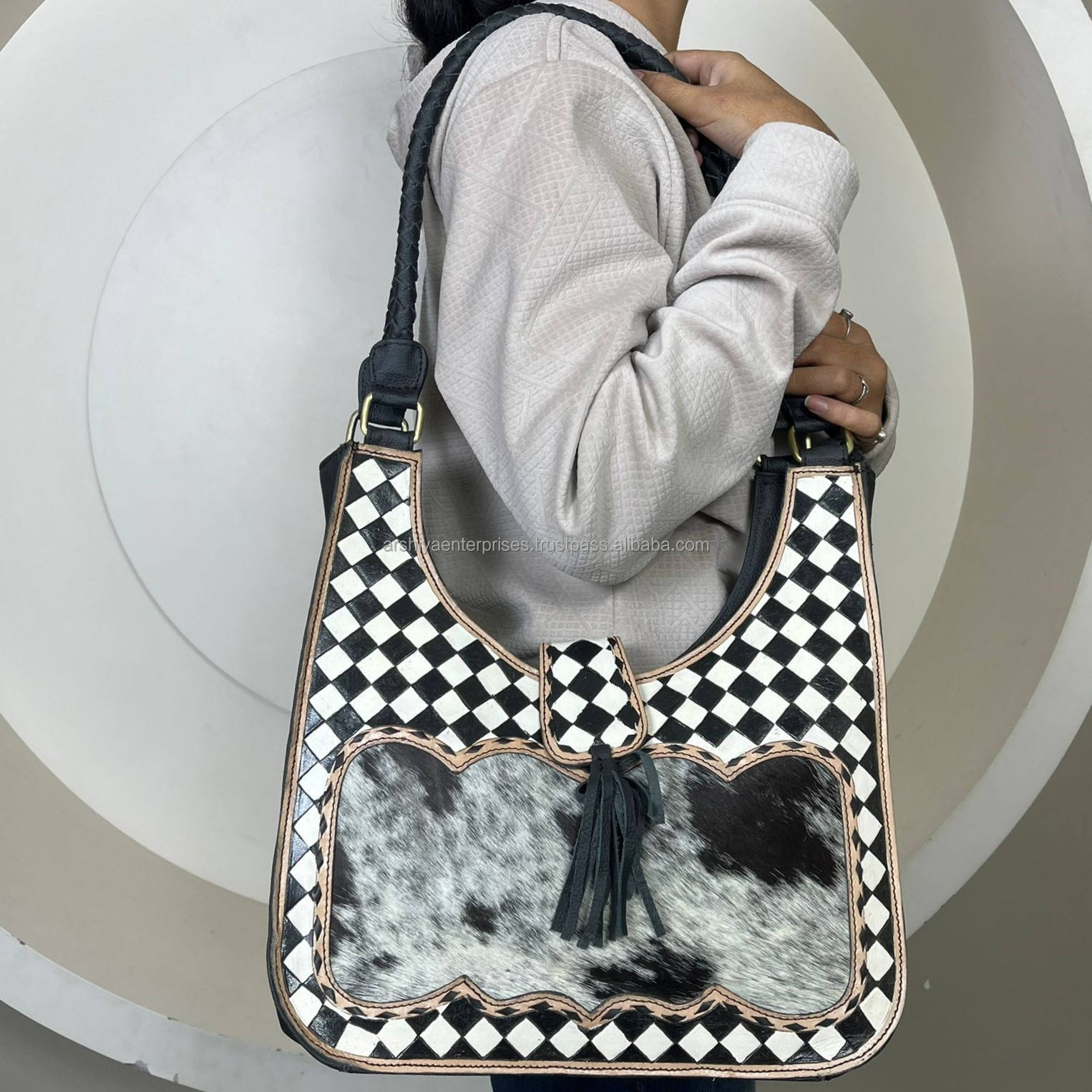 White & Black Checkered