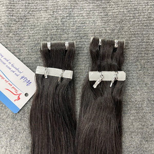 Cinta invisible Subtle Touch, color negro natural, 100% cabello humano vietnamita, listo para enviar, ilusión de cuero cabelludo, fusión sin costuras, plano. - Product Image 6