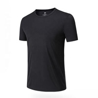 Haute qualité 100% polyester séchage rapide respirant Logo personnalisé athlétique course entraînement maillot Fitness entraînement chemise de gymnastique pour hommes
