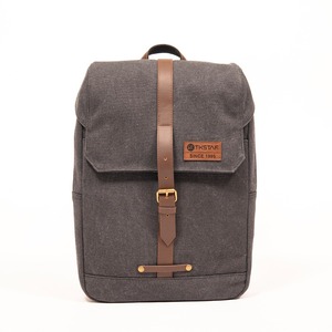 ECO Laptop <b>Backpack</b> GRS Cotton GRS PU Leather Fashion <b>Computer</b> <b>Backpack</b> with Leather LOGO - Product Image 4