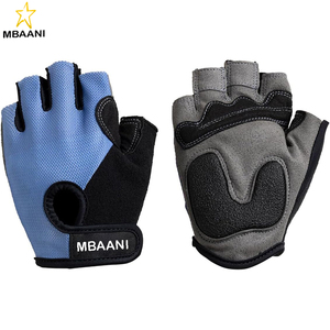 Gants de cyclisme pour femmes, T-Gloves, gants de vélo de montagne confortables en maille à demi-doigts avec coussinets en gel - Product Image 4