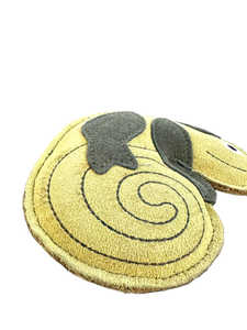 Jouet à mâcher pour petits animaux en forme de caméléon mignon, en cuir et daim durables, pour usage intérieur, taille moyenne, écologique - Product Image 2