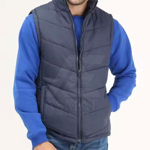 Chaleco Acolchado para Hombre al por Mayor, de Alta Calidad y Bajo Precio, Diseño Único, Color Sólido - Product Image 4